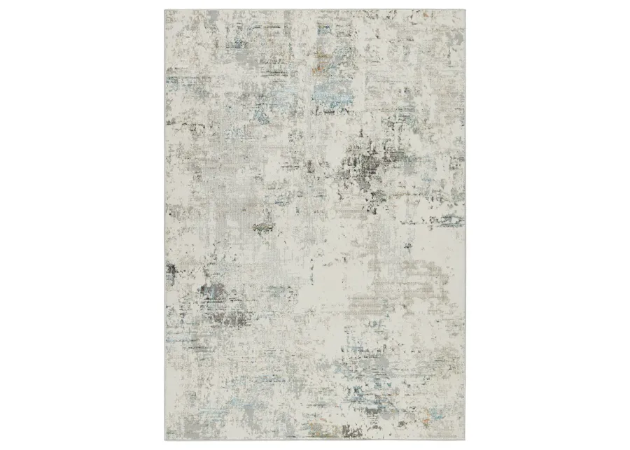 Melo Jehan Gray 2'6" x 10' Runner Rug