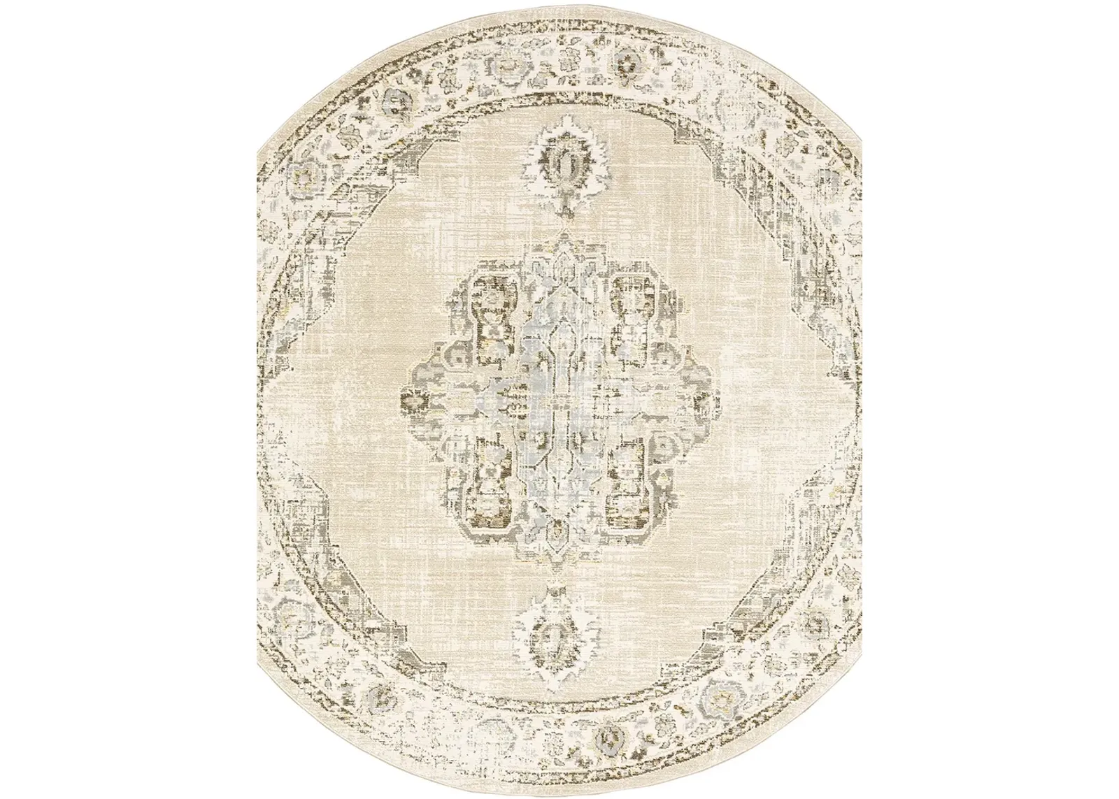 Andorra 7'10" Beige Rug