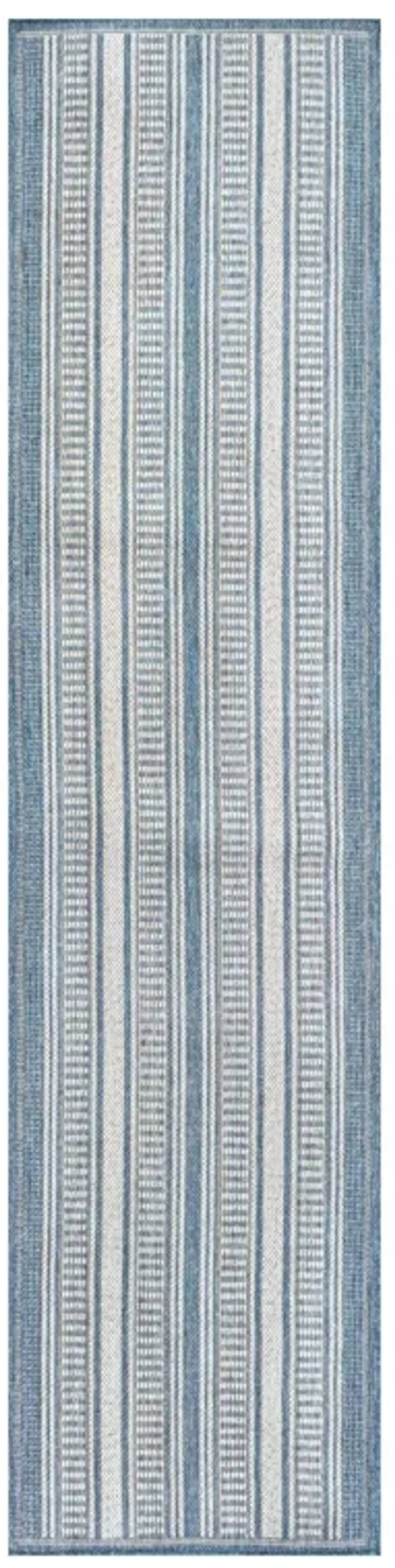 Haynes Modern Double Stripe Indoor/Outdoor Area Rug