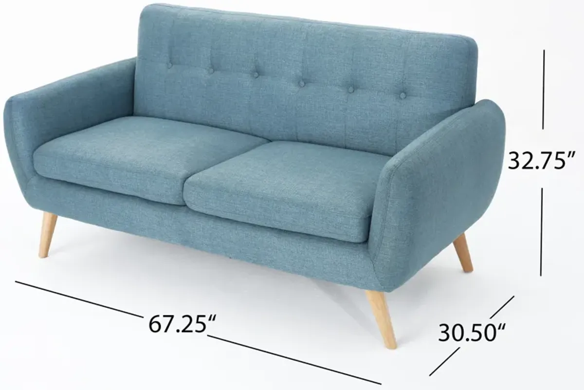 Merax Modern Fabric Loveseat Sofa