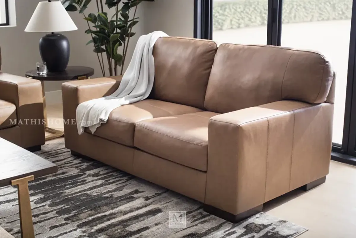 Lombardia Leather Loveseat