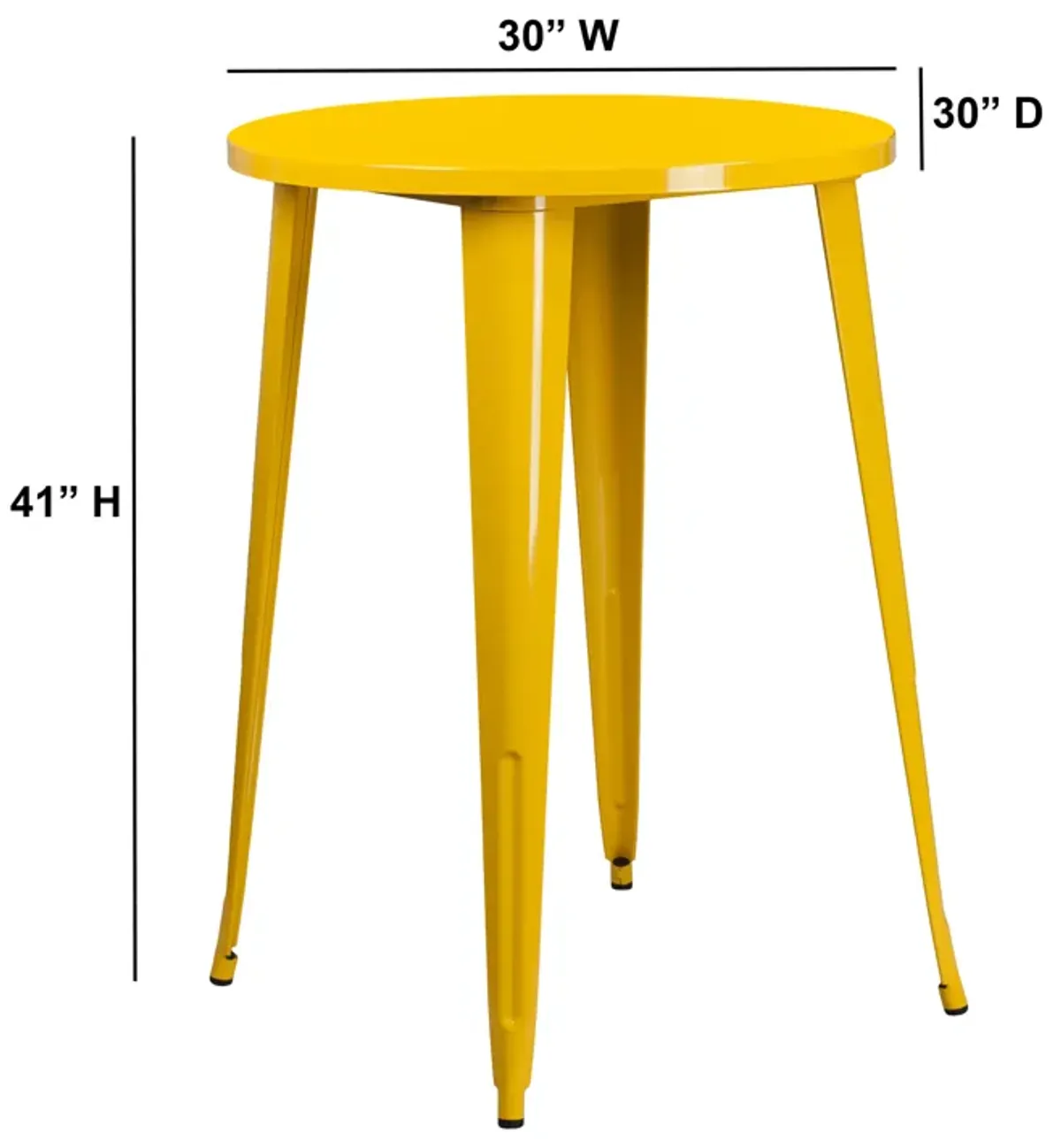 30RD  Metal Bar Table