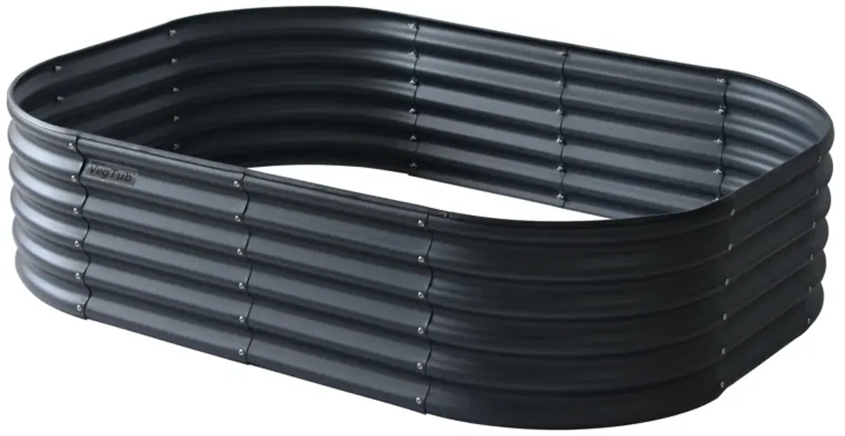 VegTub Modular Metal Raised Bed Kit - Charcoal
