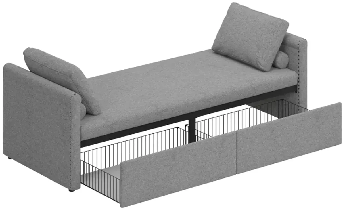 Merax Modern Upholstered Chaise Lounge Chair