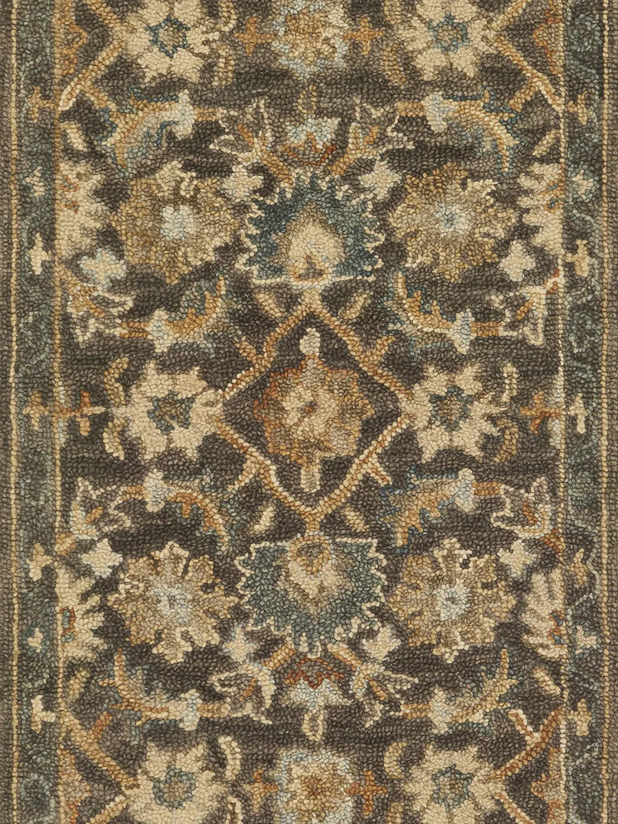 Victoria VK08 Dk Taupe/Multi 5' x 7'6" Rug