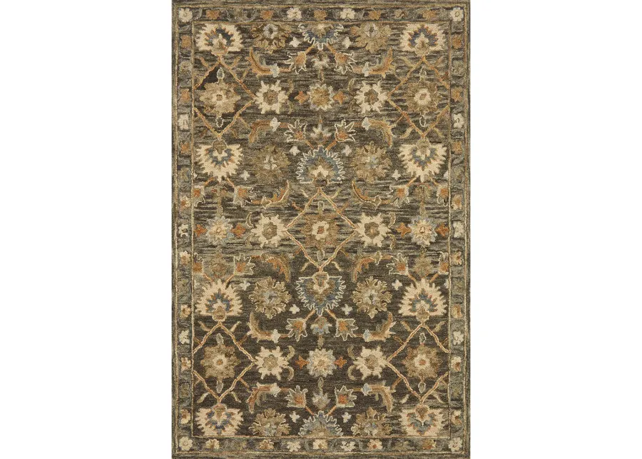 Victoria VK08 Dk Taupe/Multi 5' x 7'6" Rug