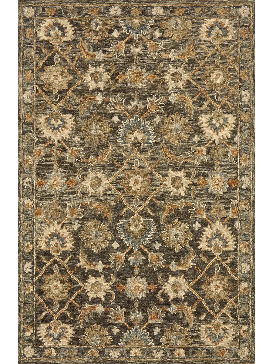 Victoria VK08 Dk Taupe/Multi 5' x 7'6" Rug