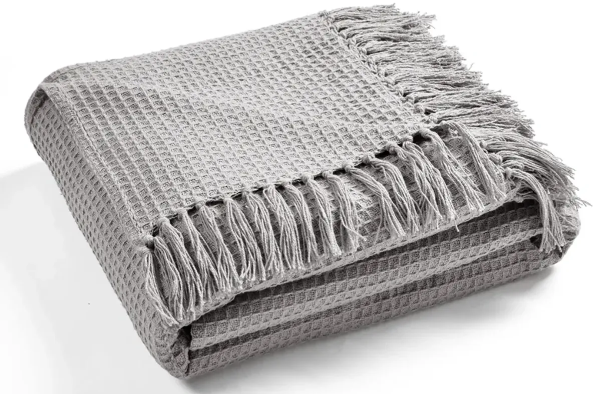 Waffle Cotton Knit  Blanket/Coverlet