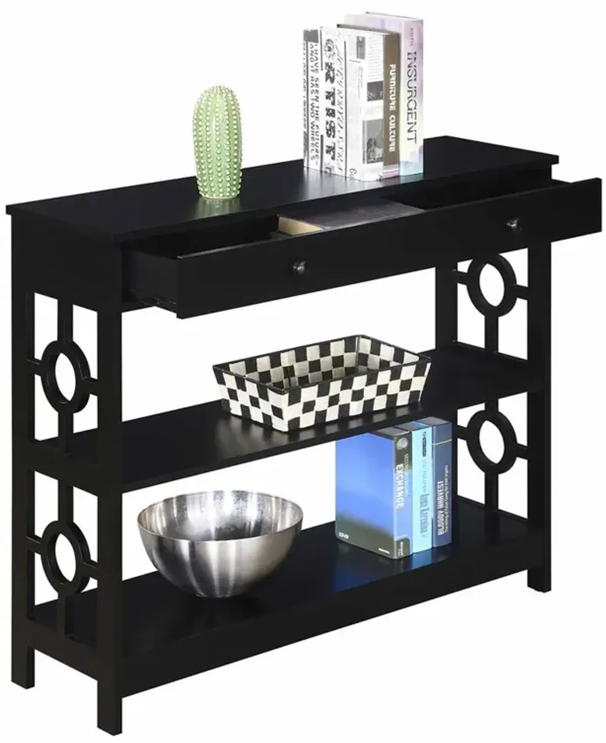 Convenience Concepts Ring 1 Drawer Console Table