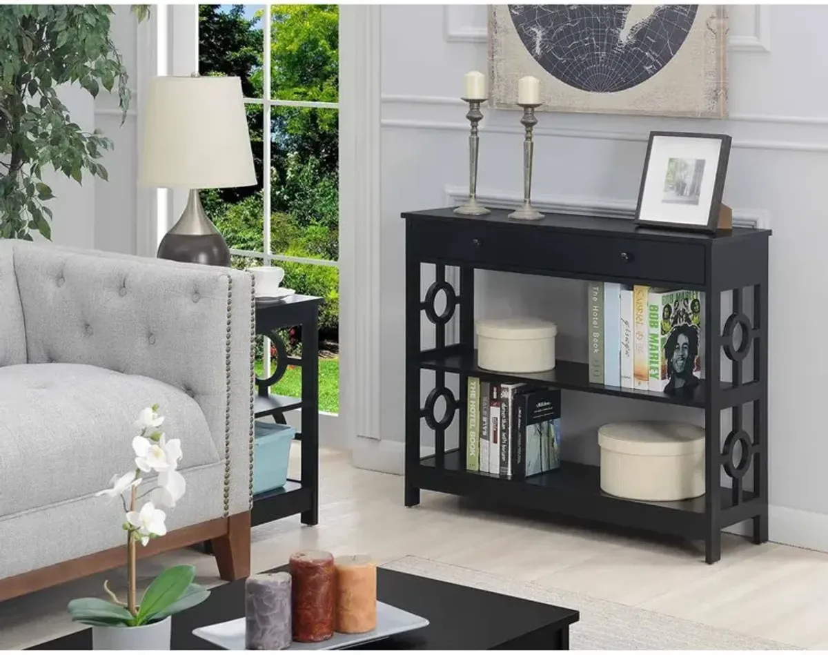 Convenience Concepts Ring 1 Drawer Console Table