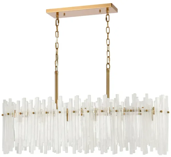 Brinicle 36'' Wide 6-Light Linear Chandelier