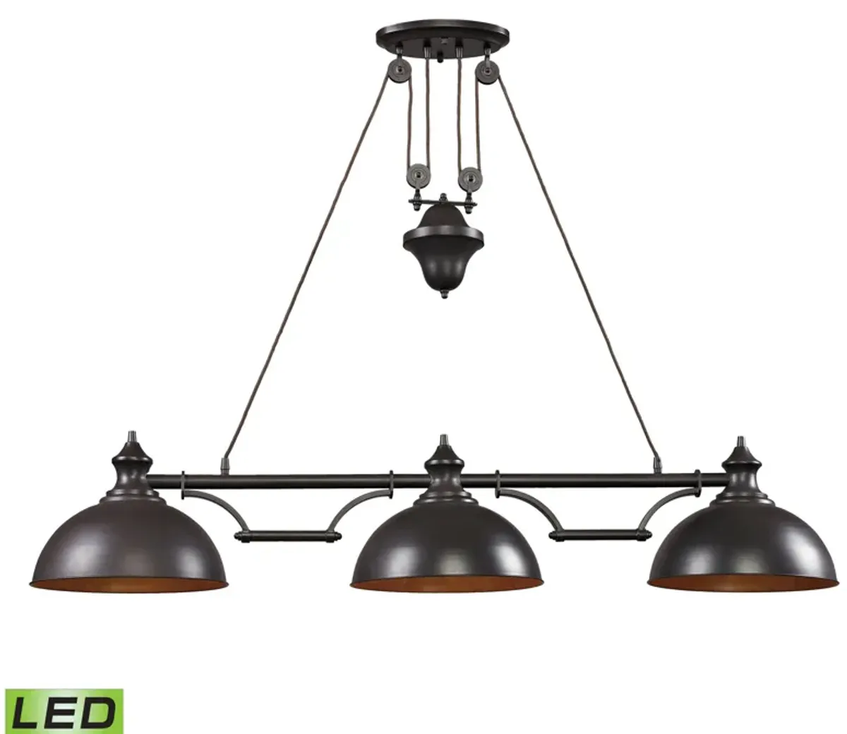 Farmhouse 56'' Wide Chandelier