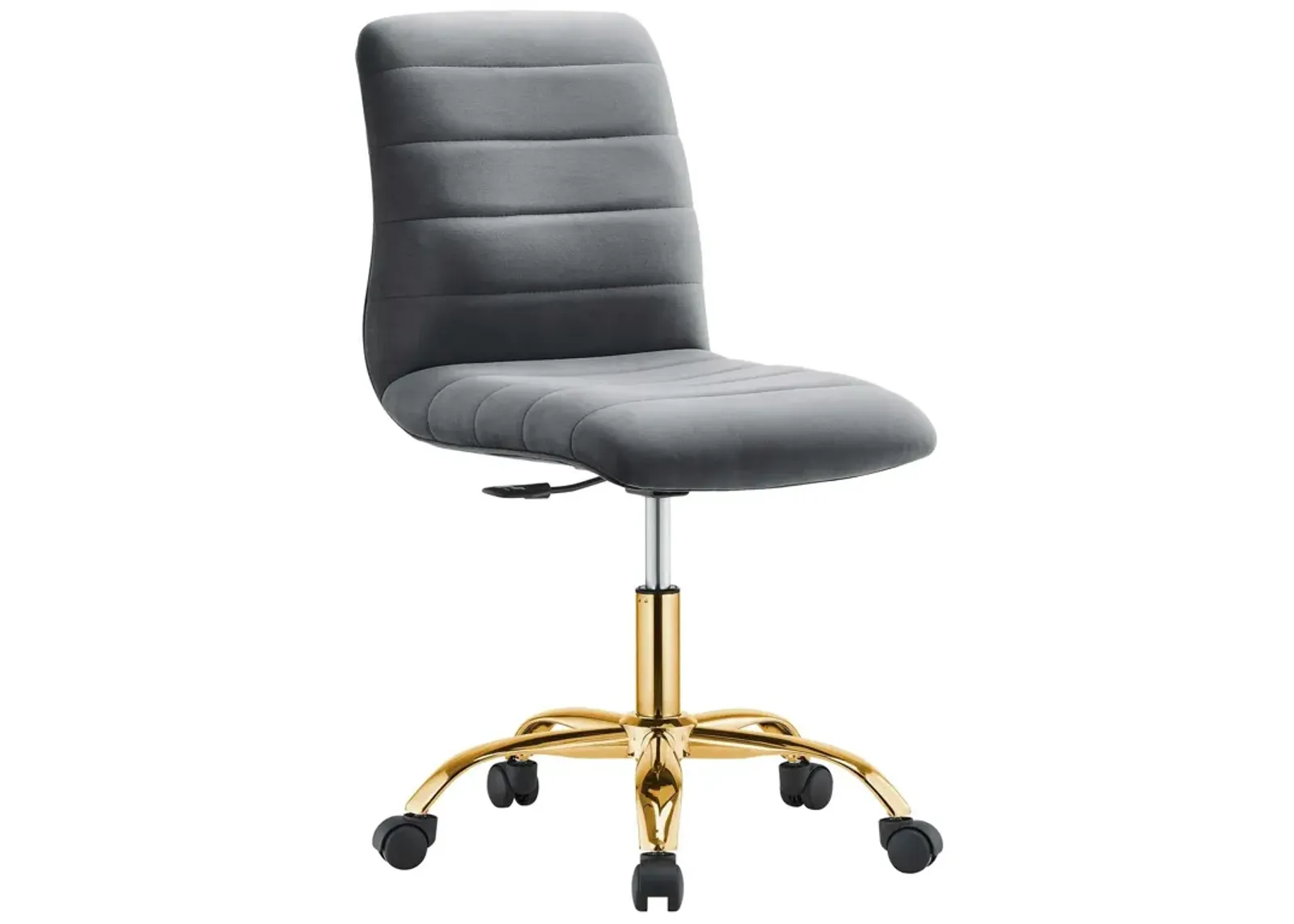 Modway Ripple Home Office Desks and Chairs, Gold Gray