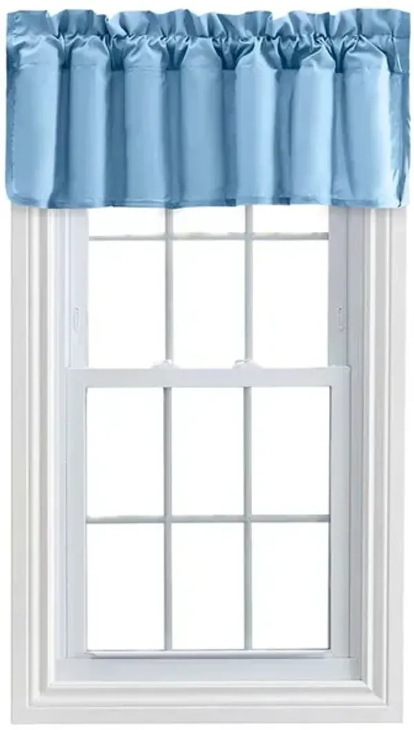 Ellis Stacey 3" Rod Pocket High Quality Fabric Solid Color Window Lined Filler Valance 42"x13" Slate