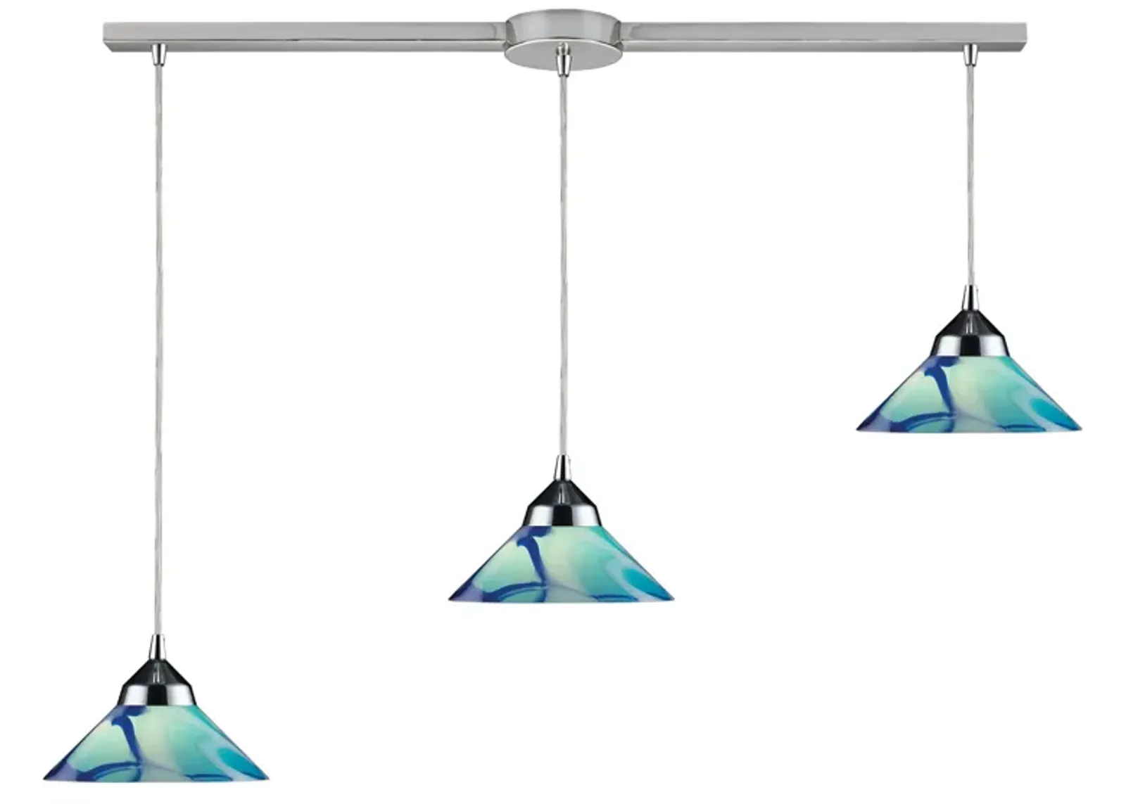 Refraction Mini 3 Light Linear Pendant