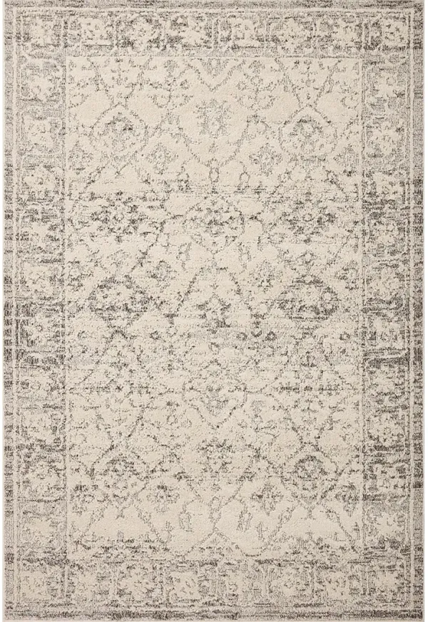 Gigi GIG02 Ivory/Stone 7'10" x 10' Rug by Magnolia Home by Joanna Gaines x Loloi
