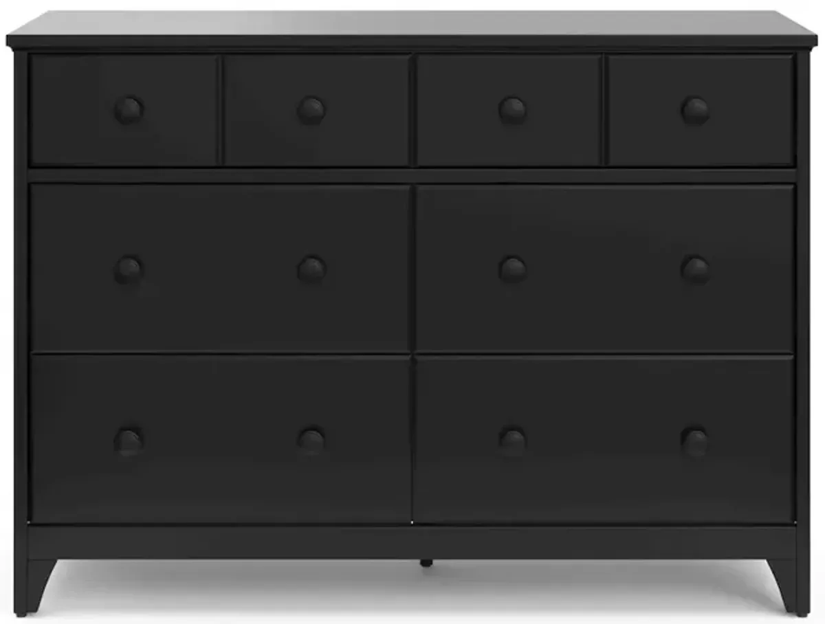 Storkcraft Moss 6 Drawer Double Dresser - Black