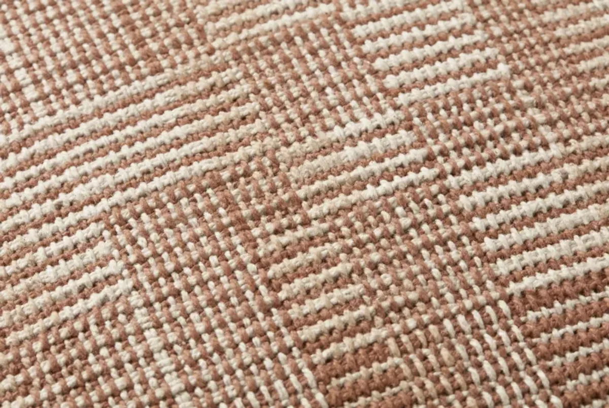 Dolly PAL0023 Clay/Natural 22''x22'' Polyester Pillow by Amber Lewis x Loloi