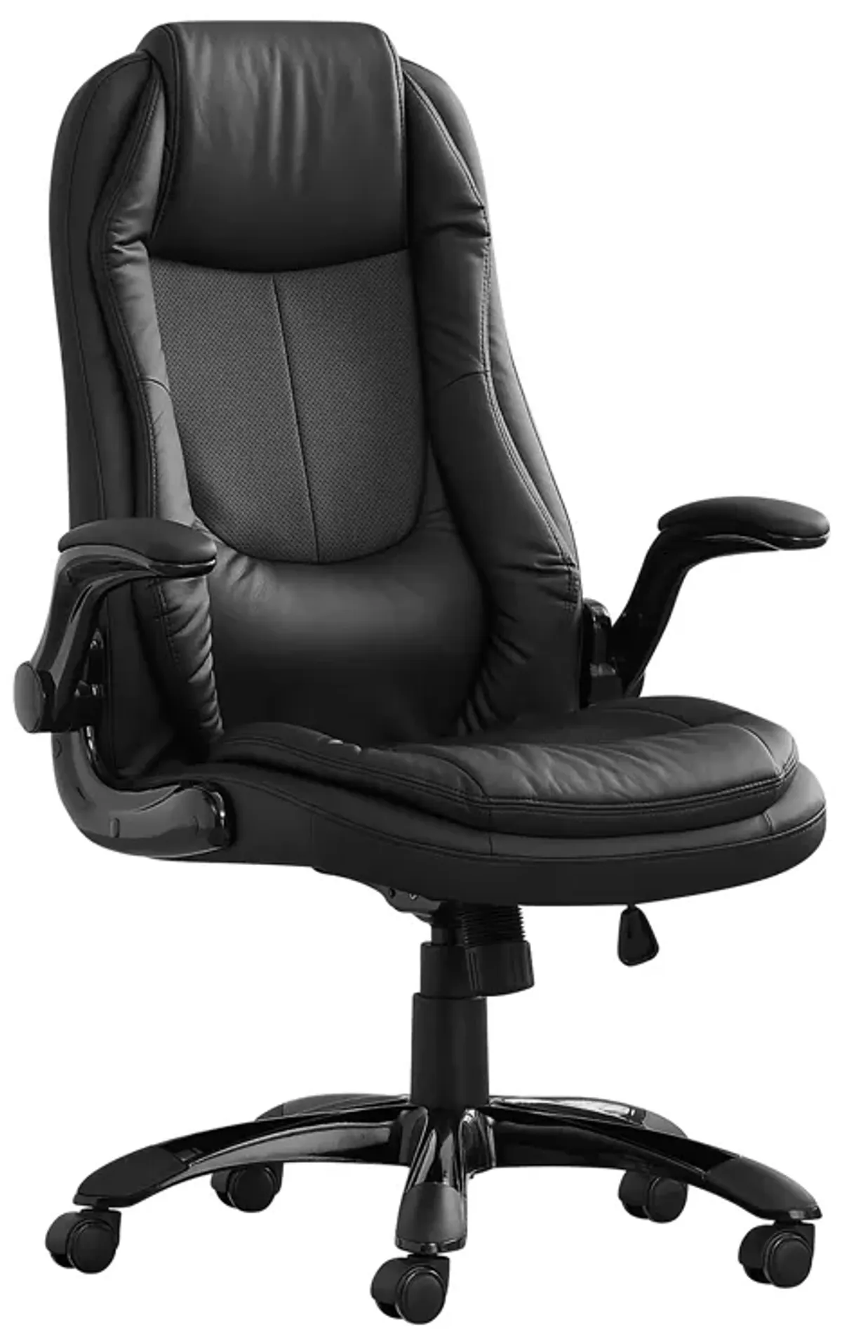 Monarch Specialties I 7277 Office Chair, Adjustable Height, Swivel, Ergonomic, Armrests, Computer Desk, Work, Metal, Pu Leather Look, Black, Contemporary, Modern