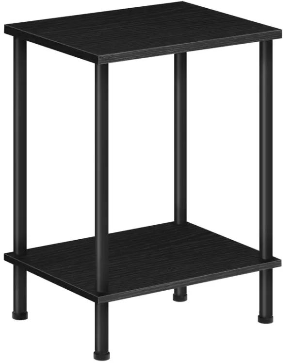 HOOBRO End Table, Small Side Table, Nightstand with 2-Layer Storage Shelves, Sofa Table for Small Spaces, Living Room, Bedroom,