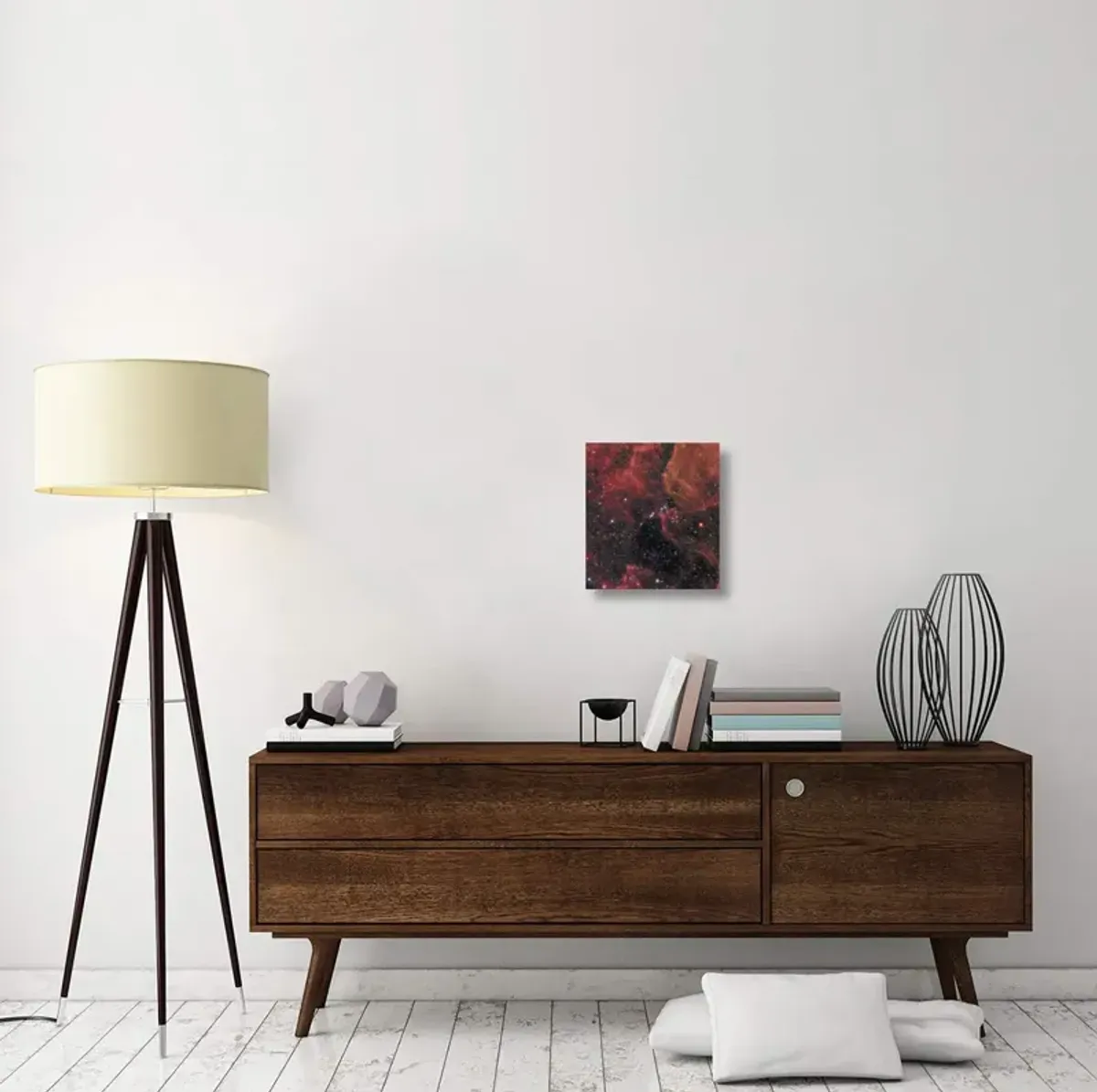 Wide View of Supernova 1987A-Canvas Art-14.56x16