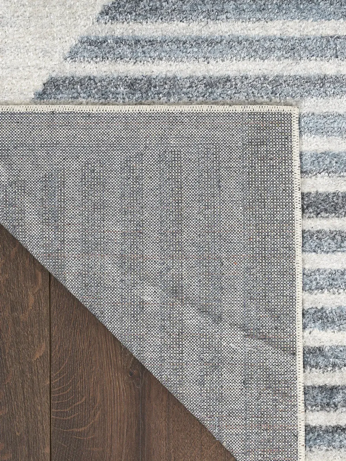 Astra Machine Washable ASW03 Ivory/Blue 9' x 12' Rug