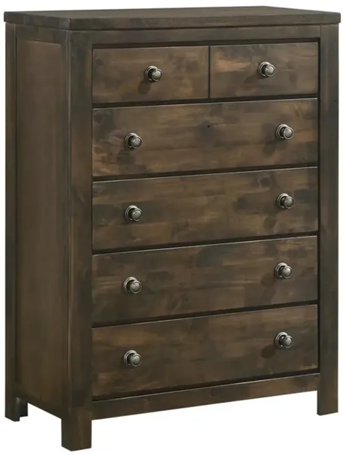 New Classic Furniture Furniture Blue Ridge Solid Wood Bedroom Chest in Rustic Gray