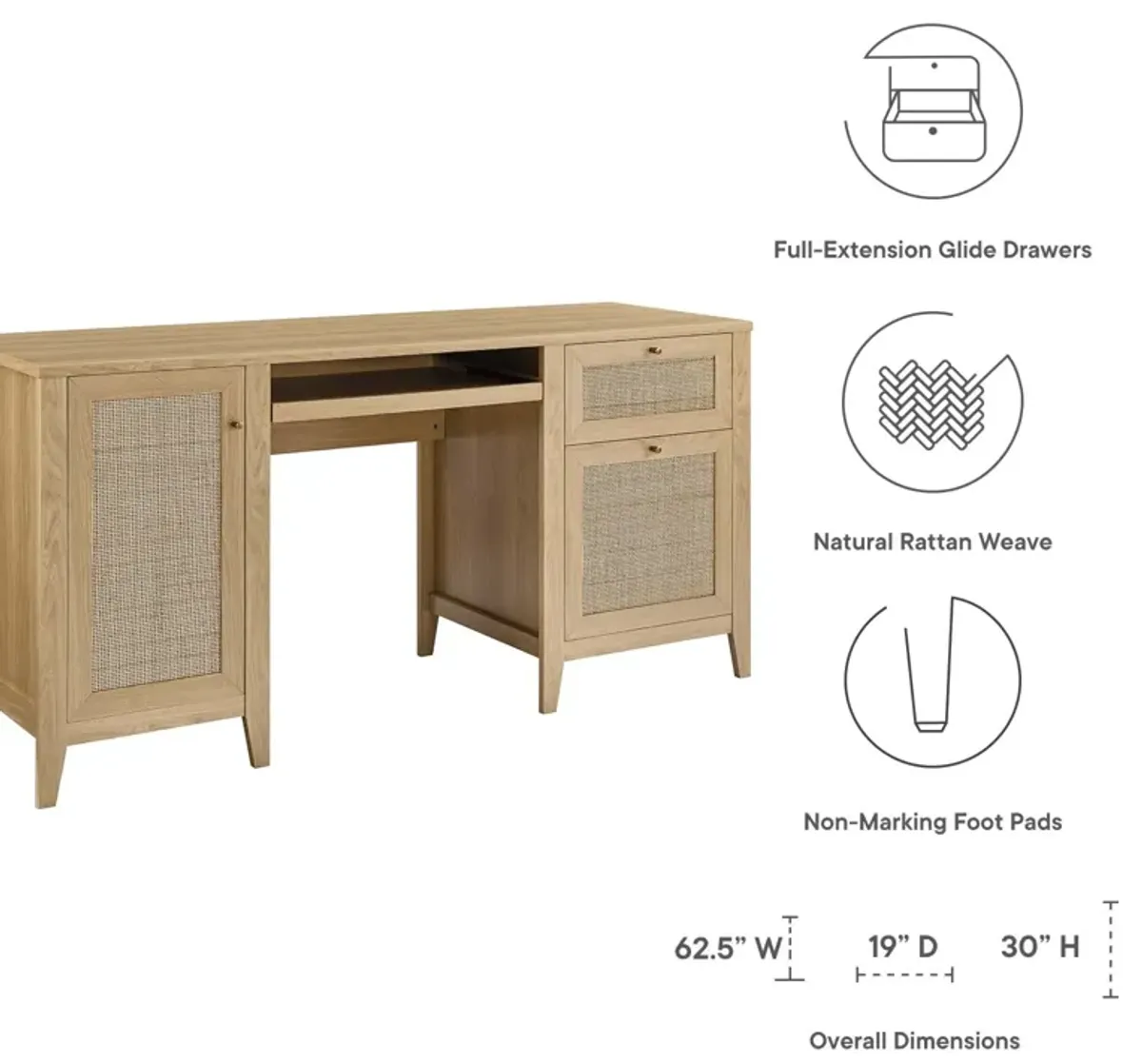 Soma 63" Office Desk