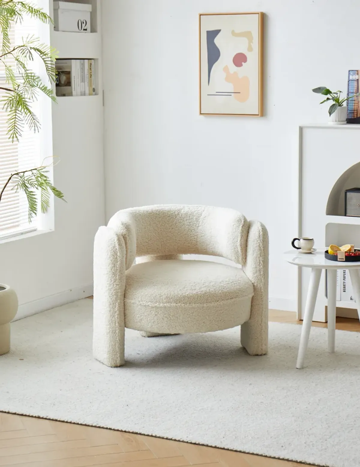 BANGUI Beige Corduroy Chair