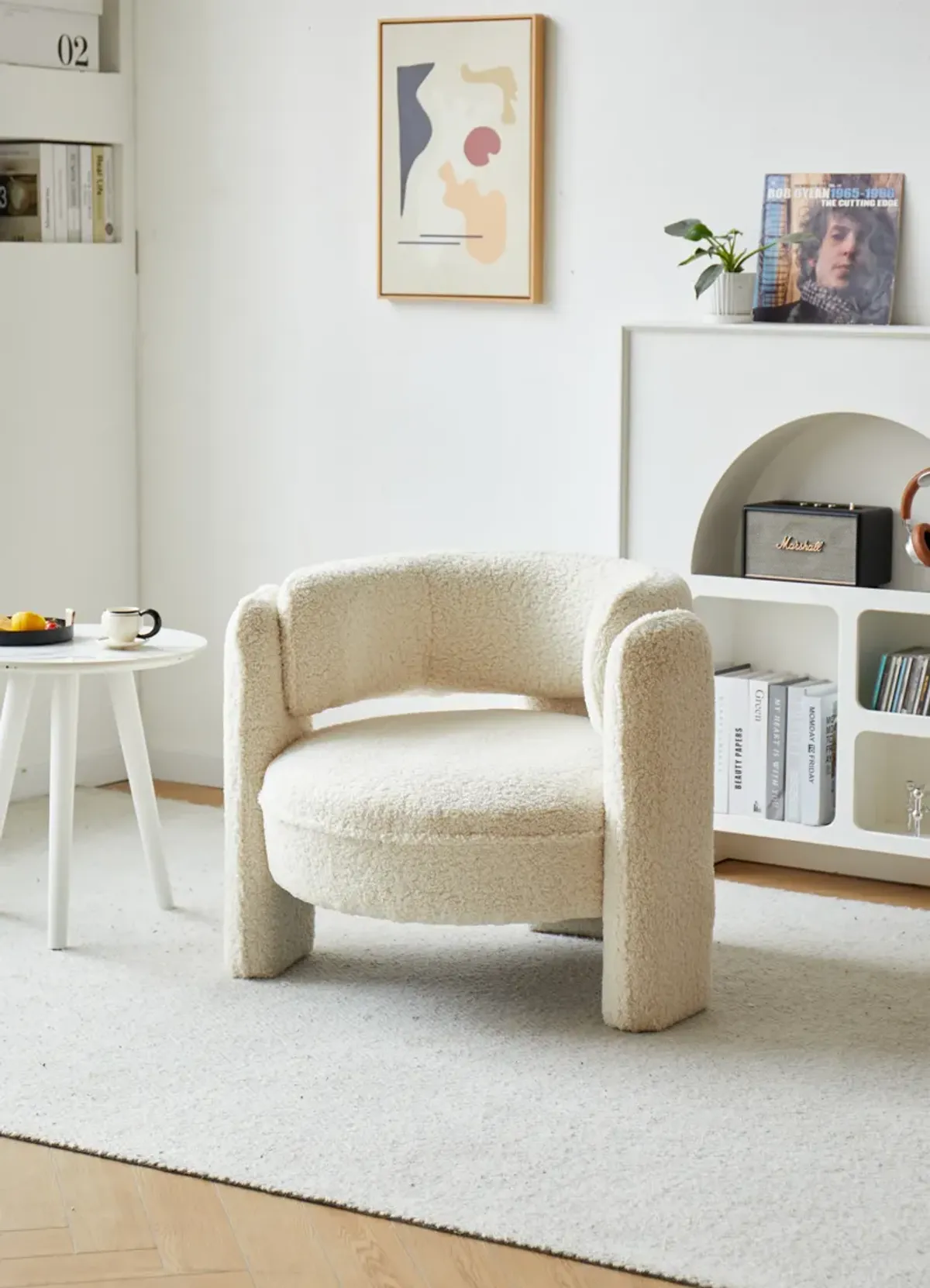 BANGUI Beige Corduroy Chair