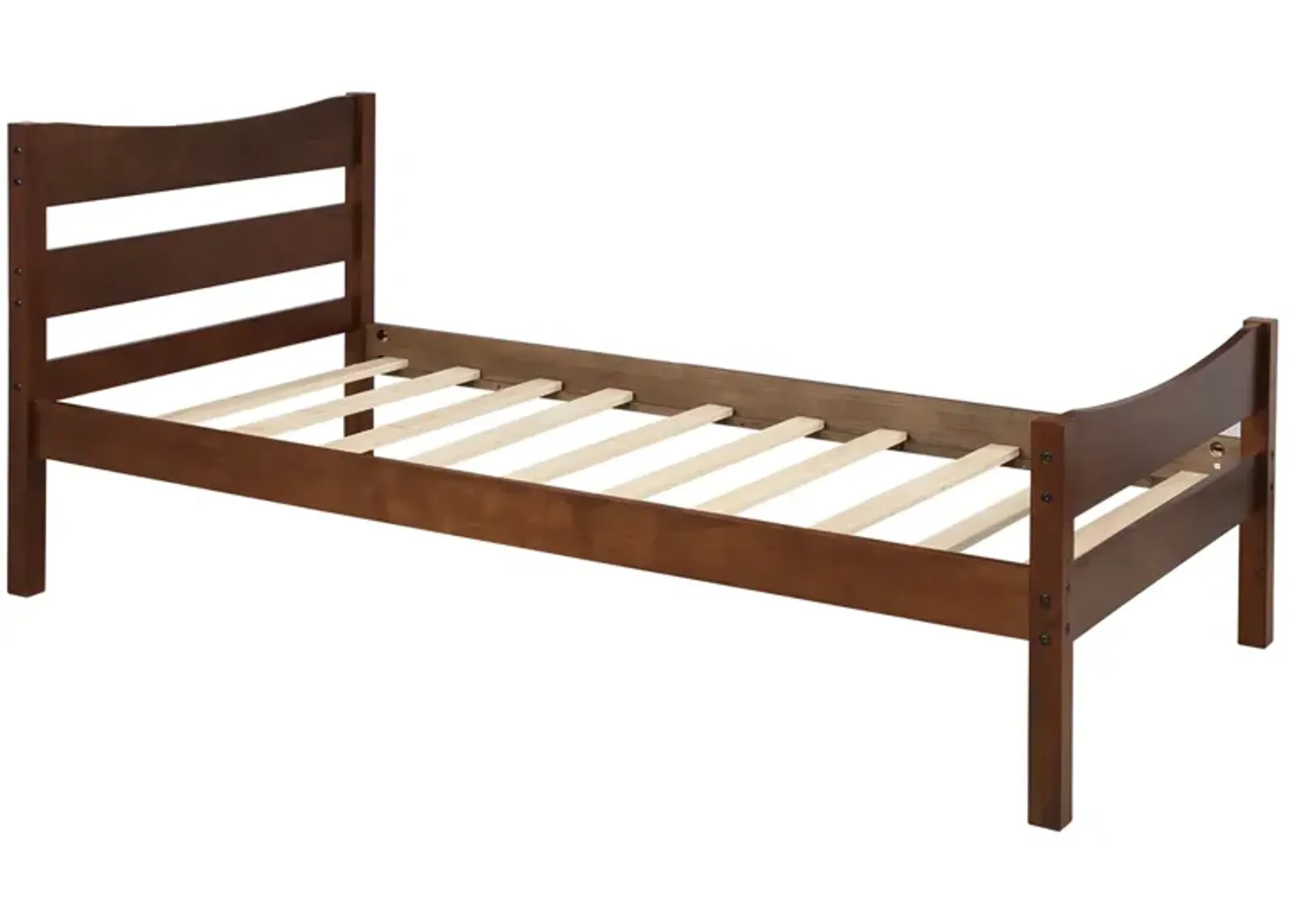 Merax Wood Platform Bed with Headboard and Wooden Slat Support