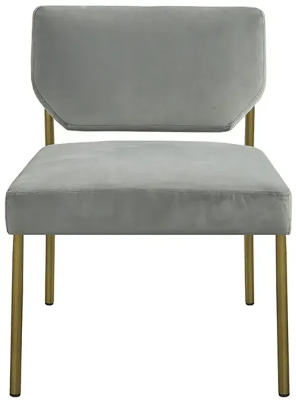 Gracie Mills Estella Modern Metal Frame Slipper Chair