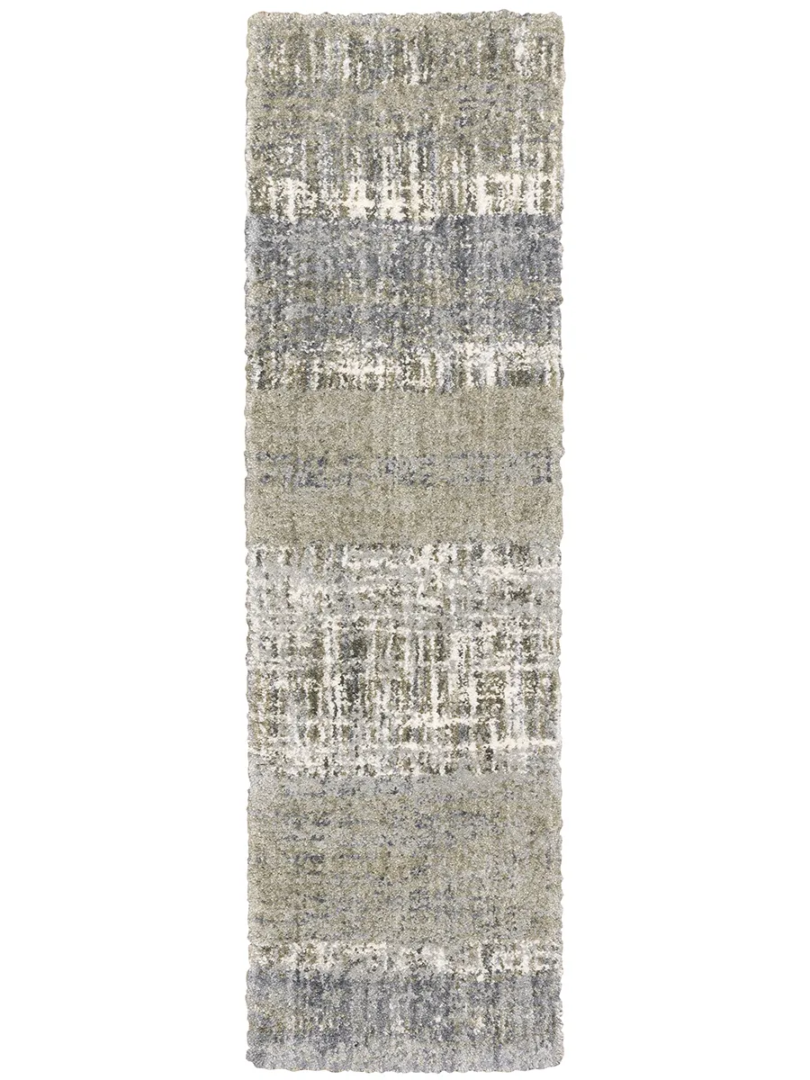 Aspen 2'3" x 7'6" Grey Rug