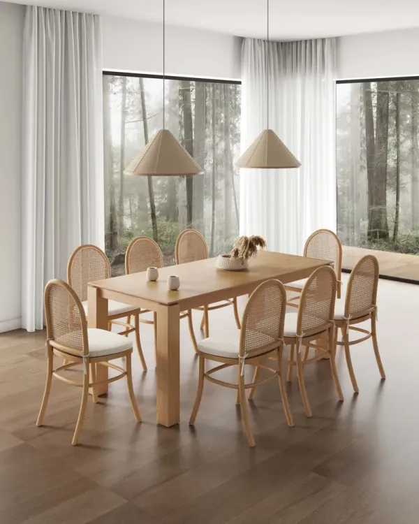 Rockaway Brown 9-Piece Dining Set