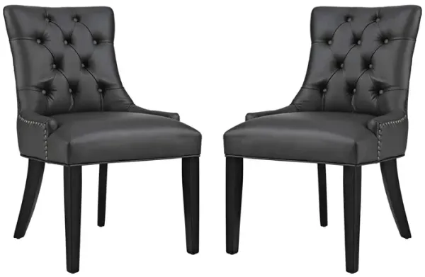 Regent Dining Side Chair Vinyl Set of 2