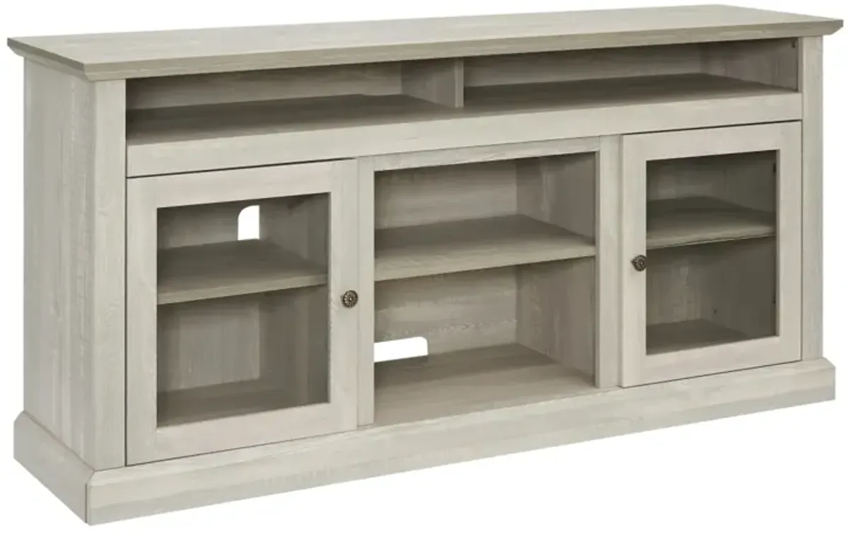 Modern 65" TV Media Stand, Stone Gray, 60"x15.75"x29"