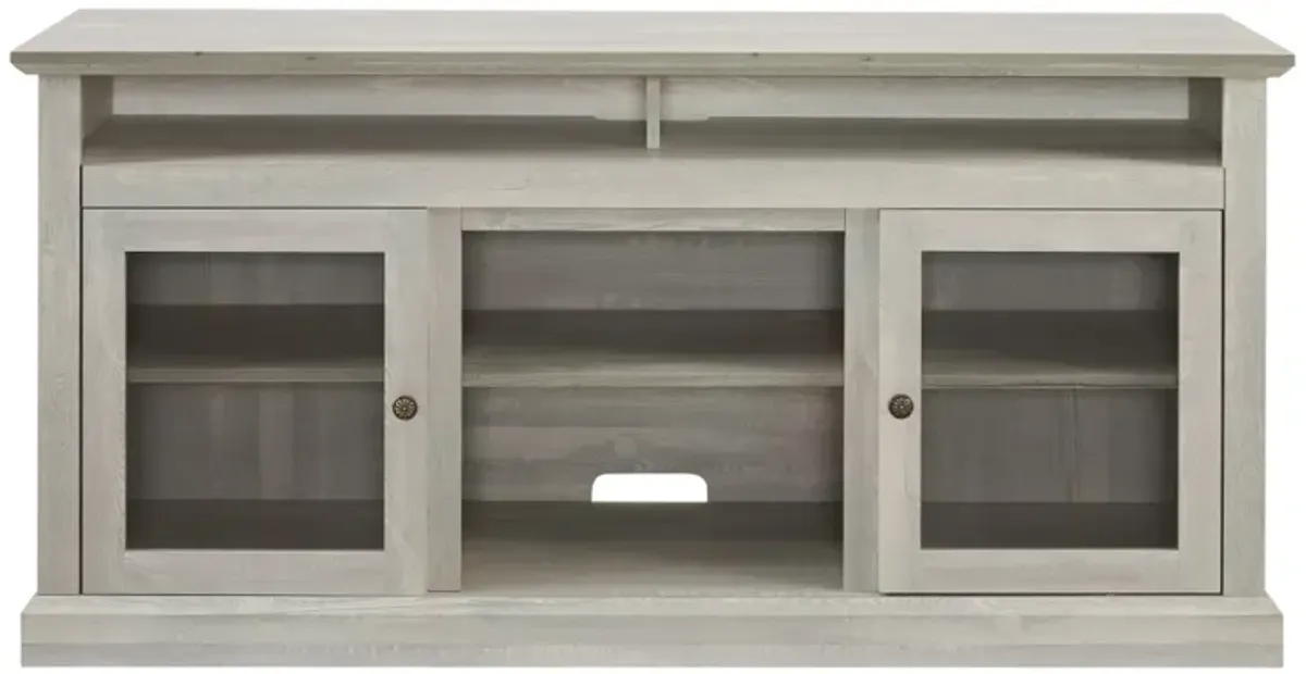 Modern 65" TV Media Stand, Stone Gray, 60"x15.75"x29"