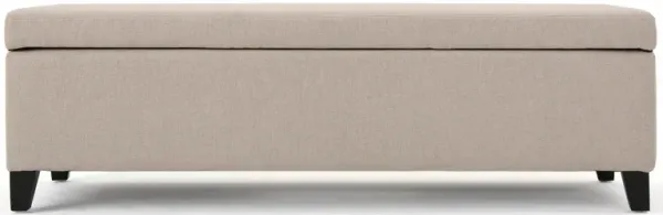 Streamdale Plush Ottoman with Hidden Storage and Durable Birch Legs