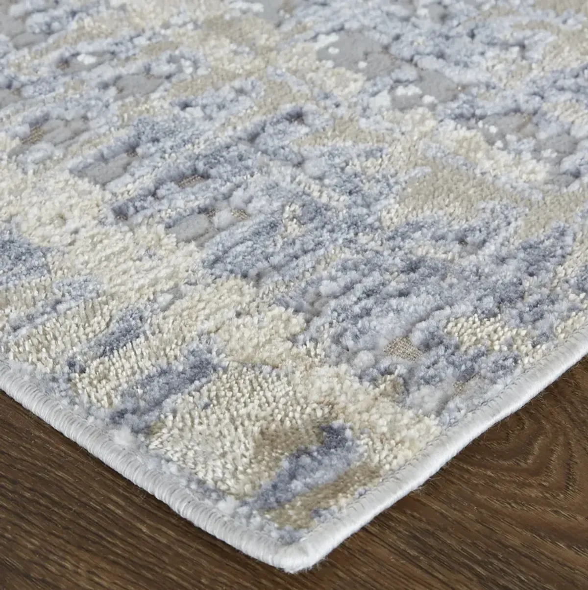 Laina 39G9F Tan/Brown/Blue 3' x 12' Rug