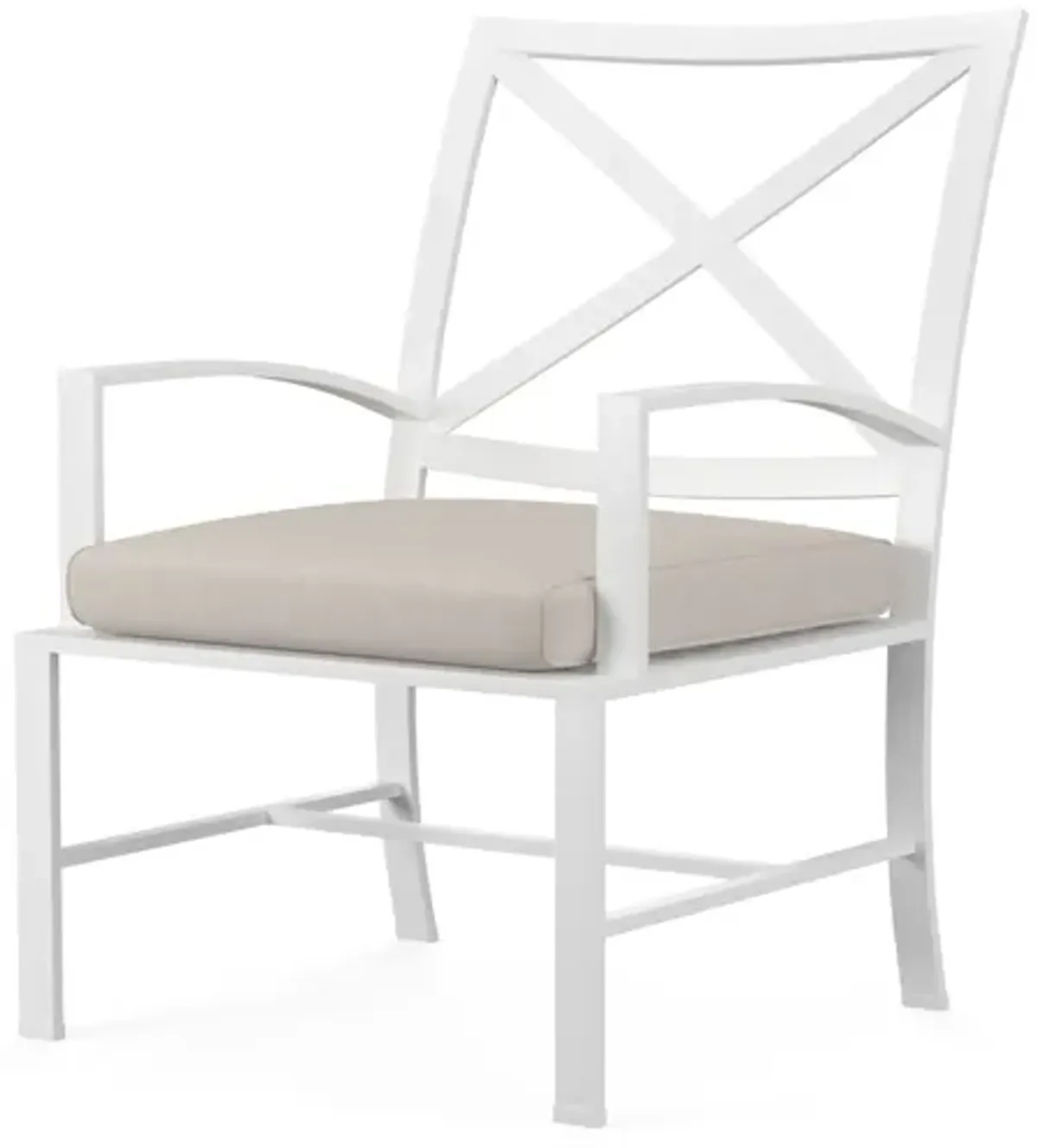 Bristol Dining Chair in Canvas Flax w/ Self Welt