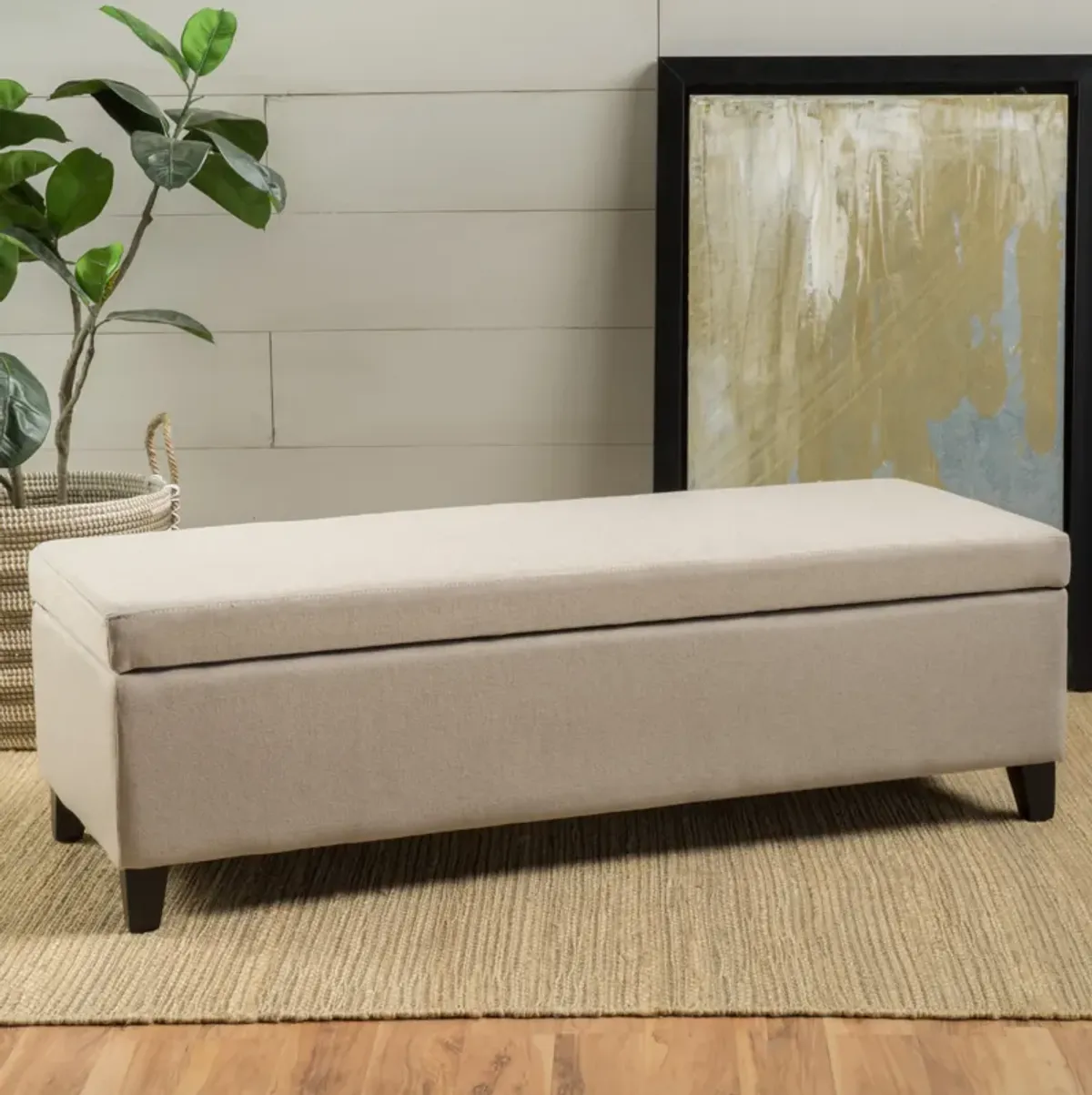 Merax Modern Storage Ottoman Bench