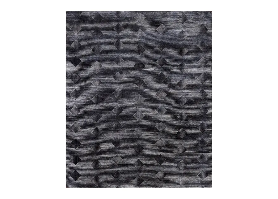 Walle WAL94689 Charcoal 10" x 14" Rug