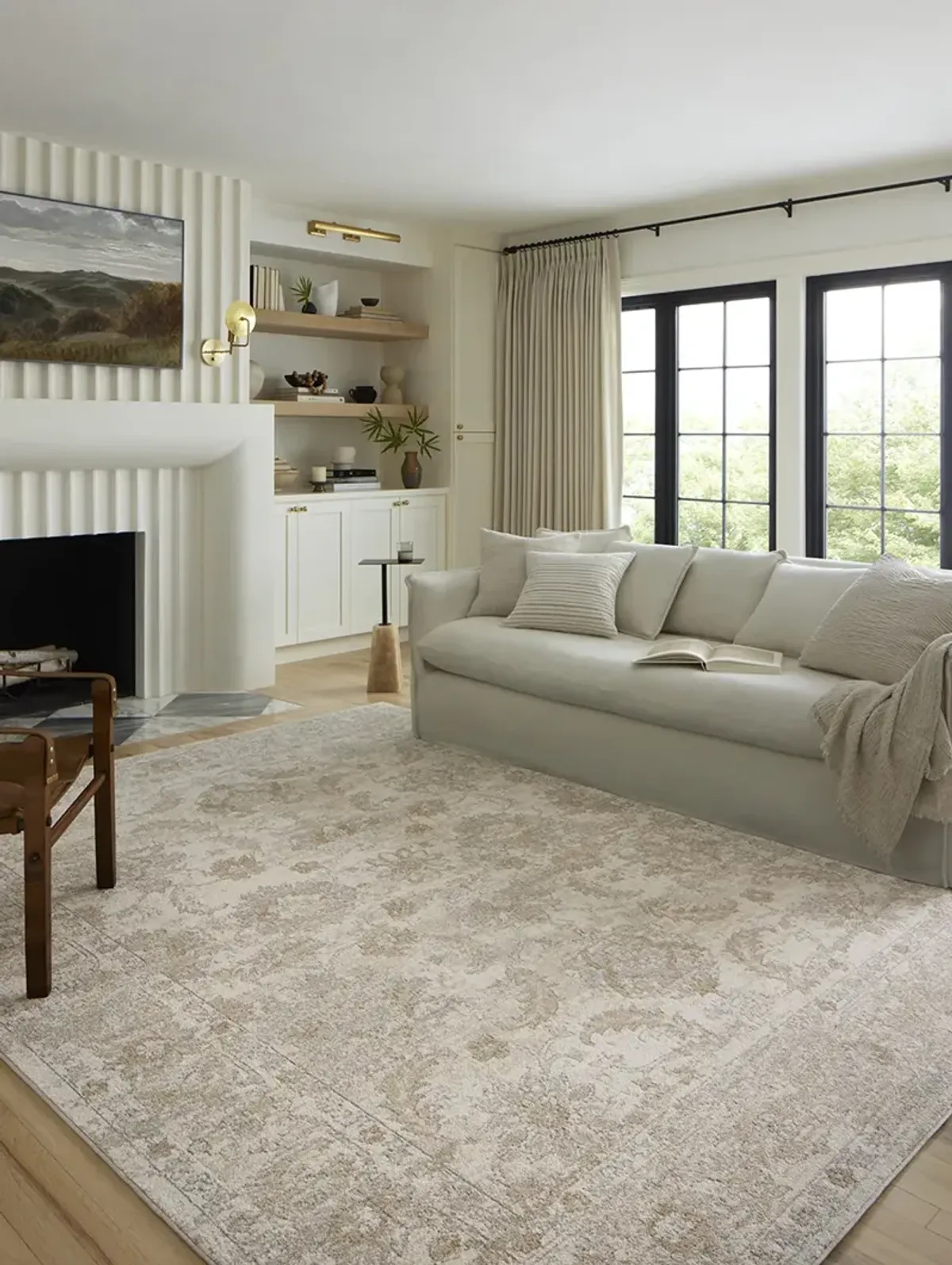 Odette ODT03 Ivory/Beige 6'7" x 9'6" Rug