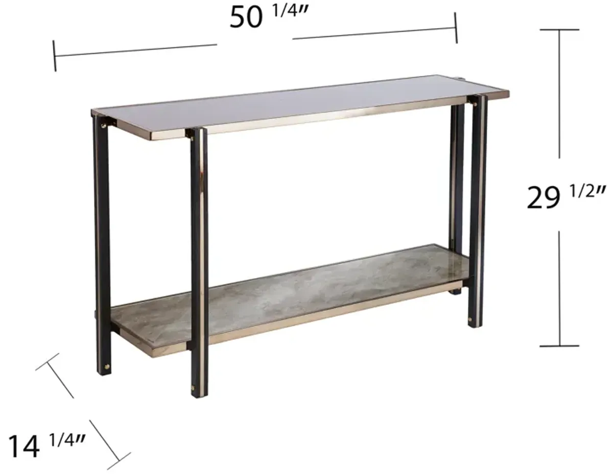 Thomas Console with Mirrored Top