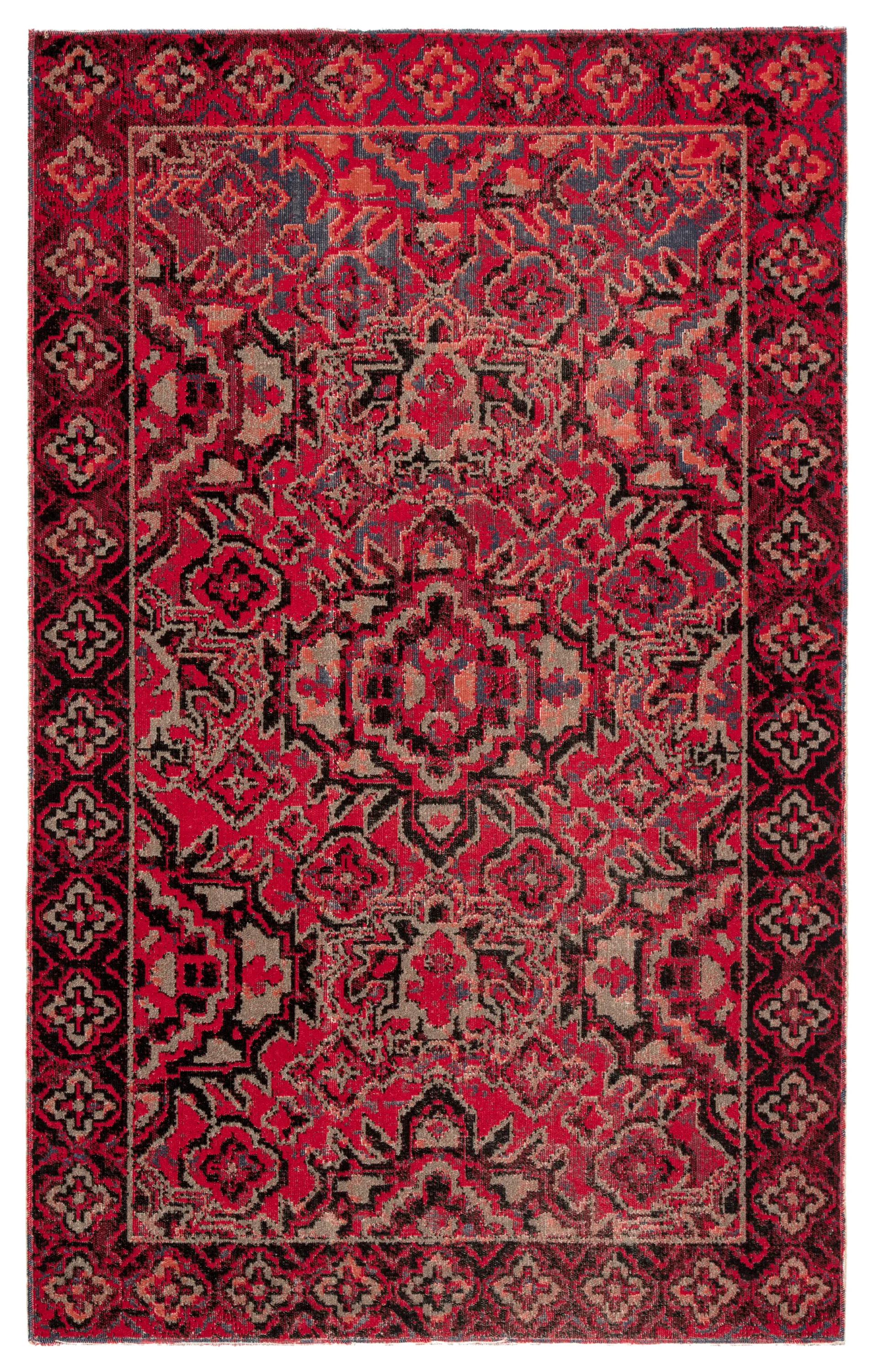 Polaris Chaya Red 2'8" x 10' Runner Rug