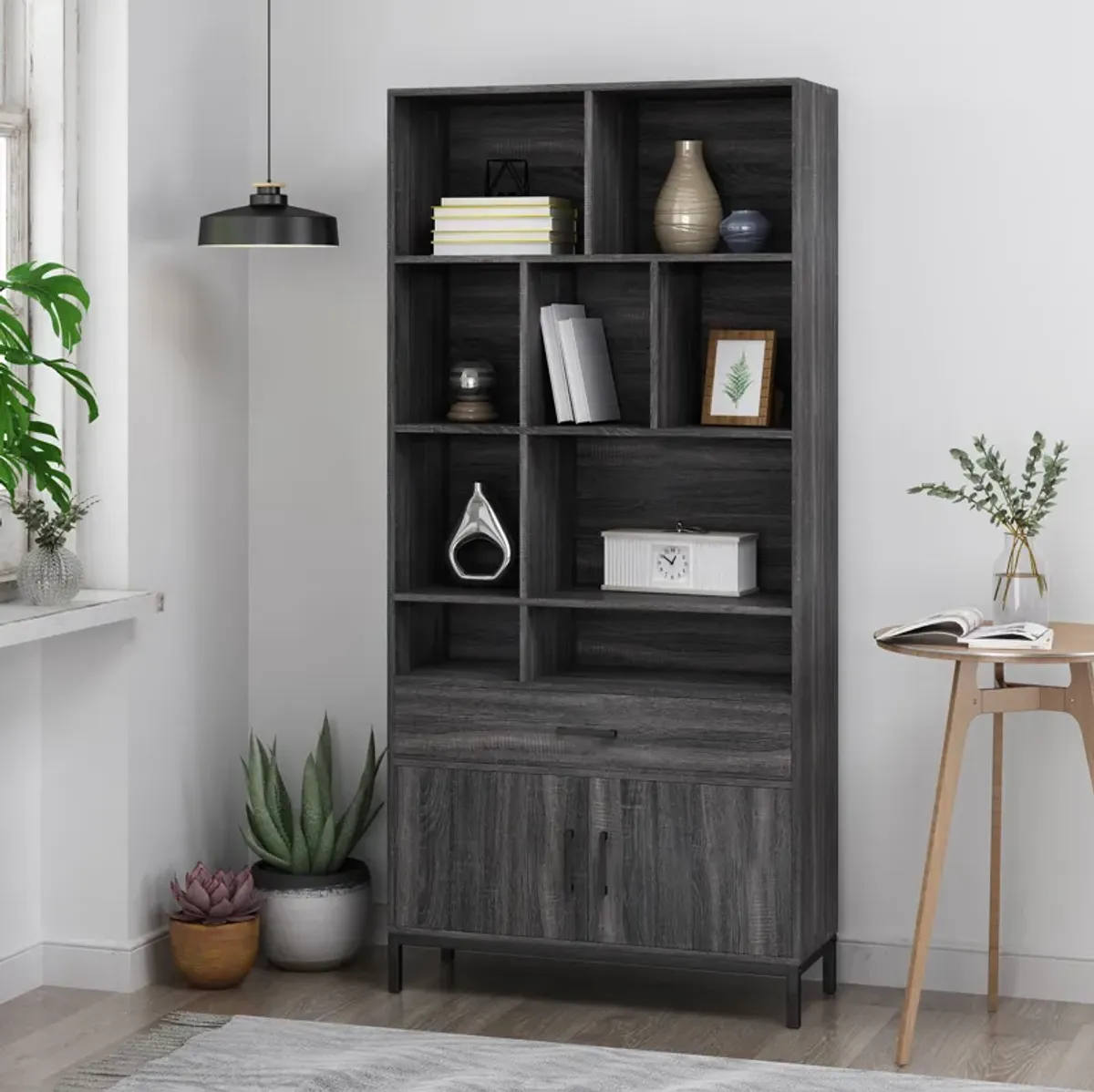 Merax Modern Cube Unit Bookcase with Cabinets