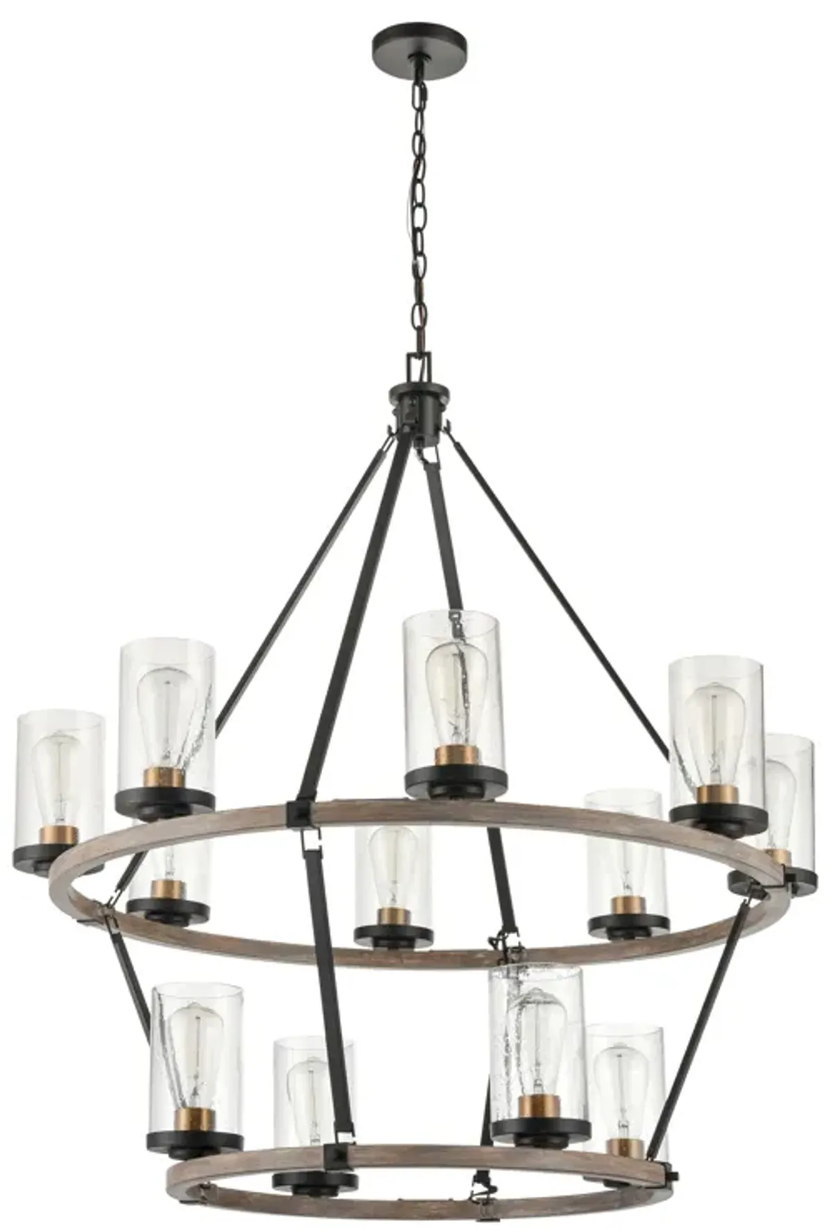 Geringer 36'' Wide 12-Light Chandelier