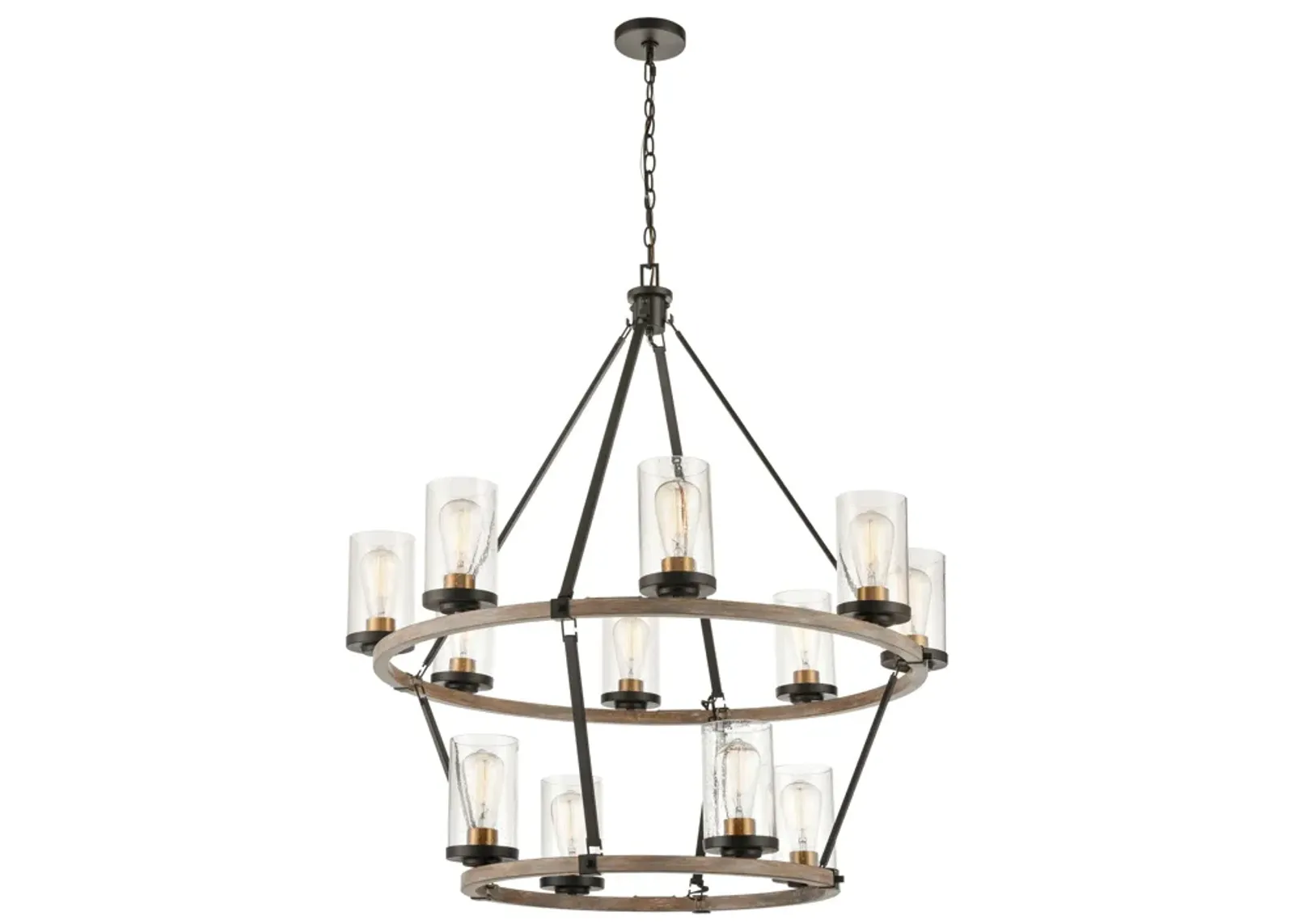 Geringer 36'' Wide 12-Light Chandelier