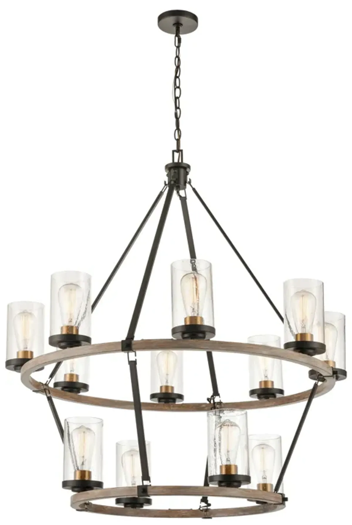 Geringer 36'' Wide 12-Light Chandelier