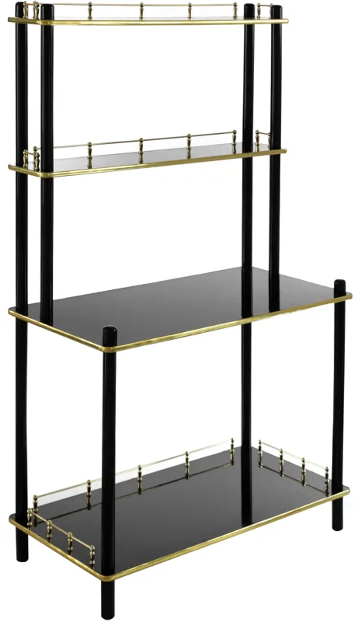 Classy and Elegant 4 Tiered Multifunctional Wooden Open Bar Shelves, Modern Console Table, Coffee Bar Accessories, Coffee Bar Cabinet, Tea Bar and Wine Bar Table, White